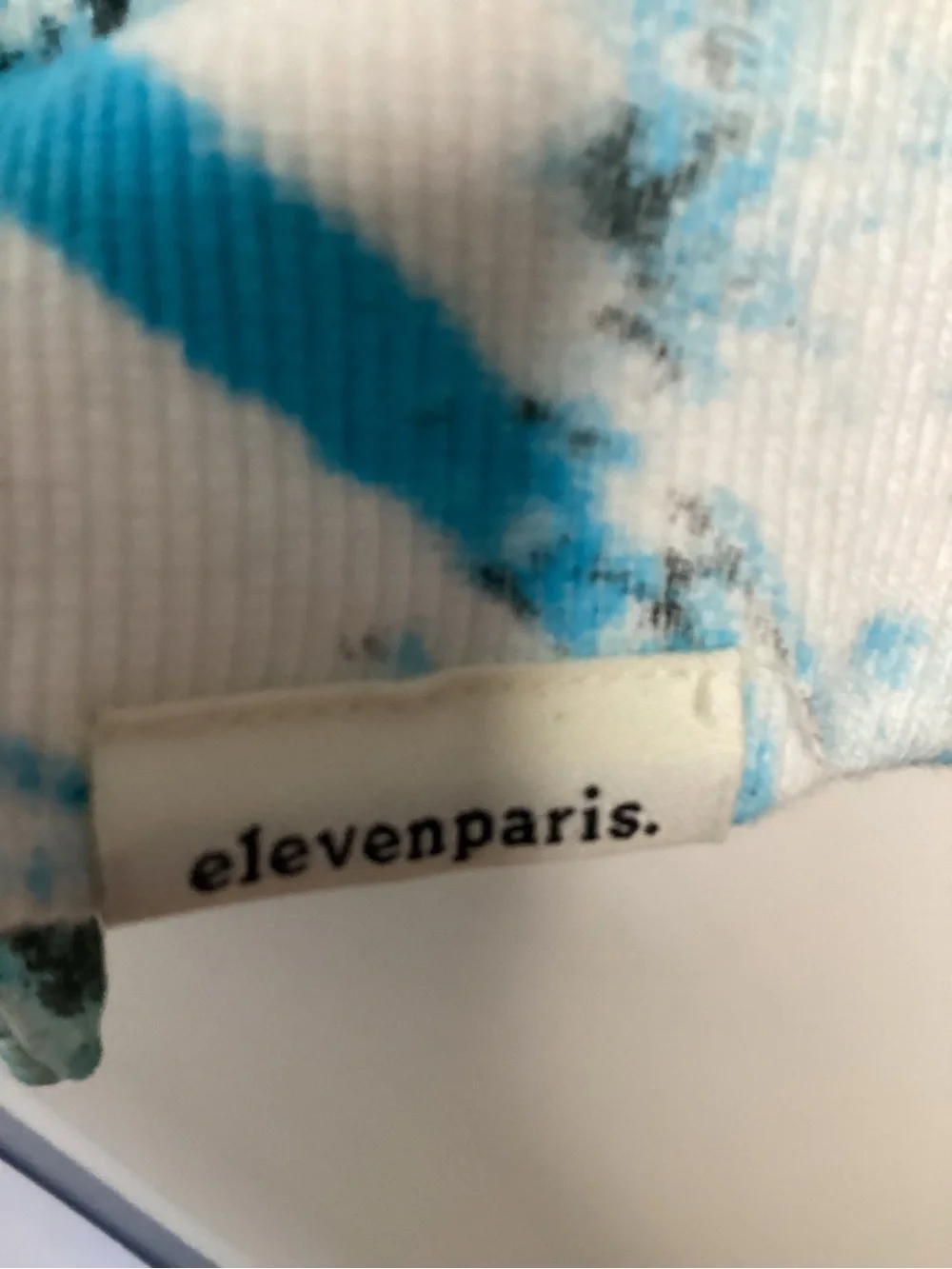 Eleven Paris Blue & Black Tie-Dye Graphic Pullover Sweatshirt & Short Set 12 y o